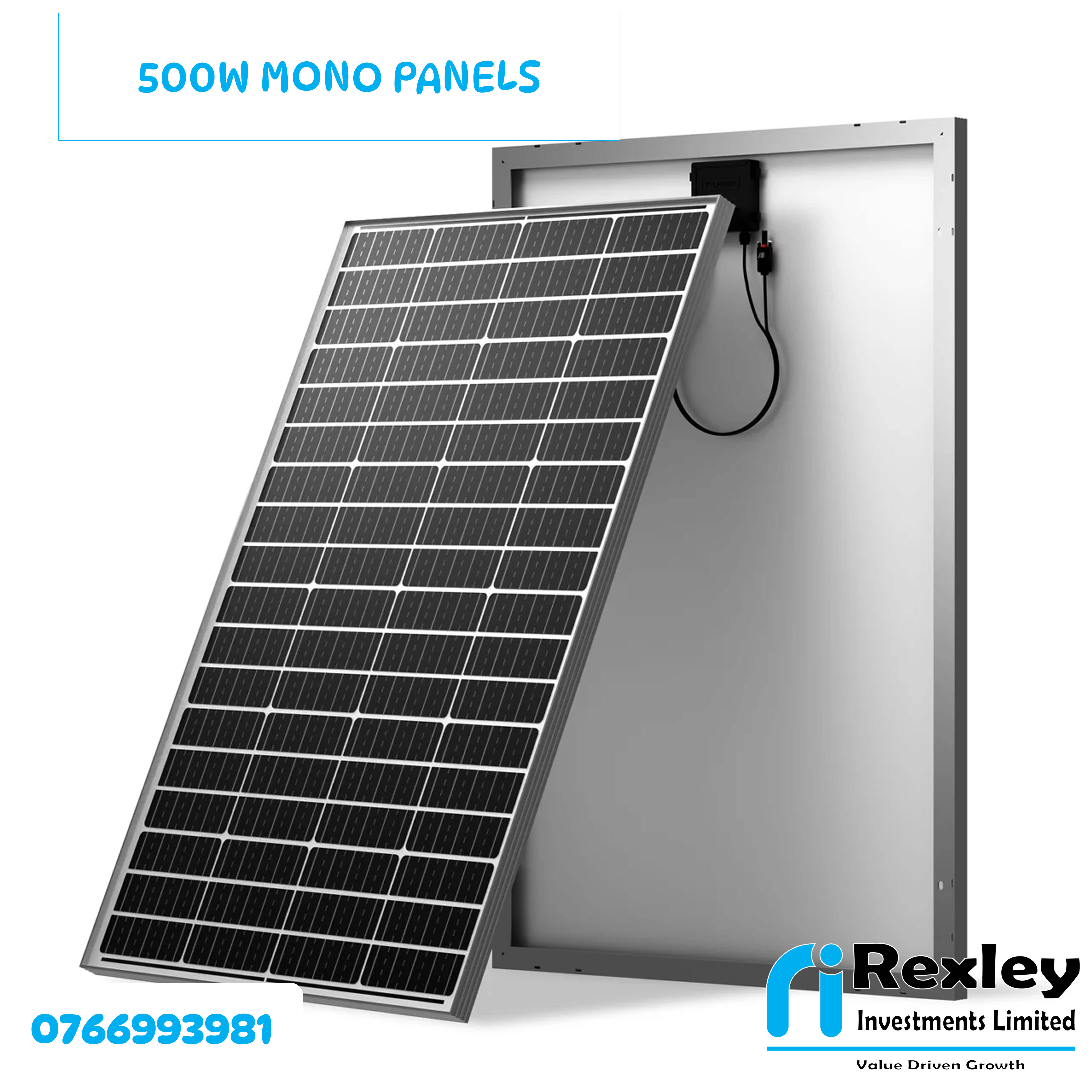 500W mono solar panel
