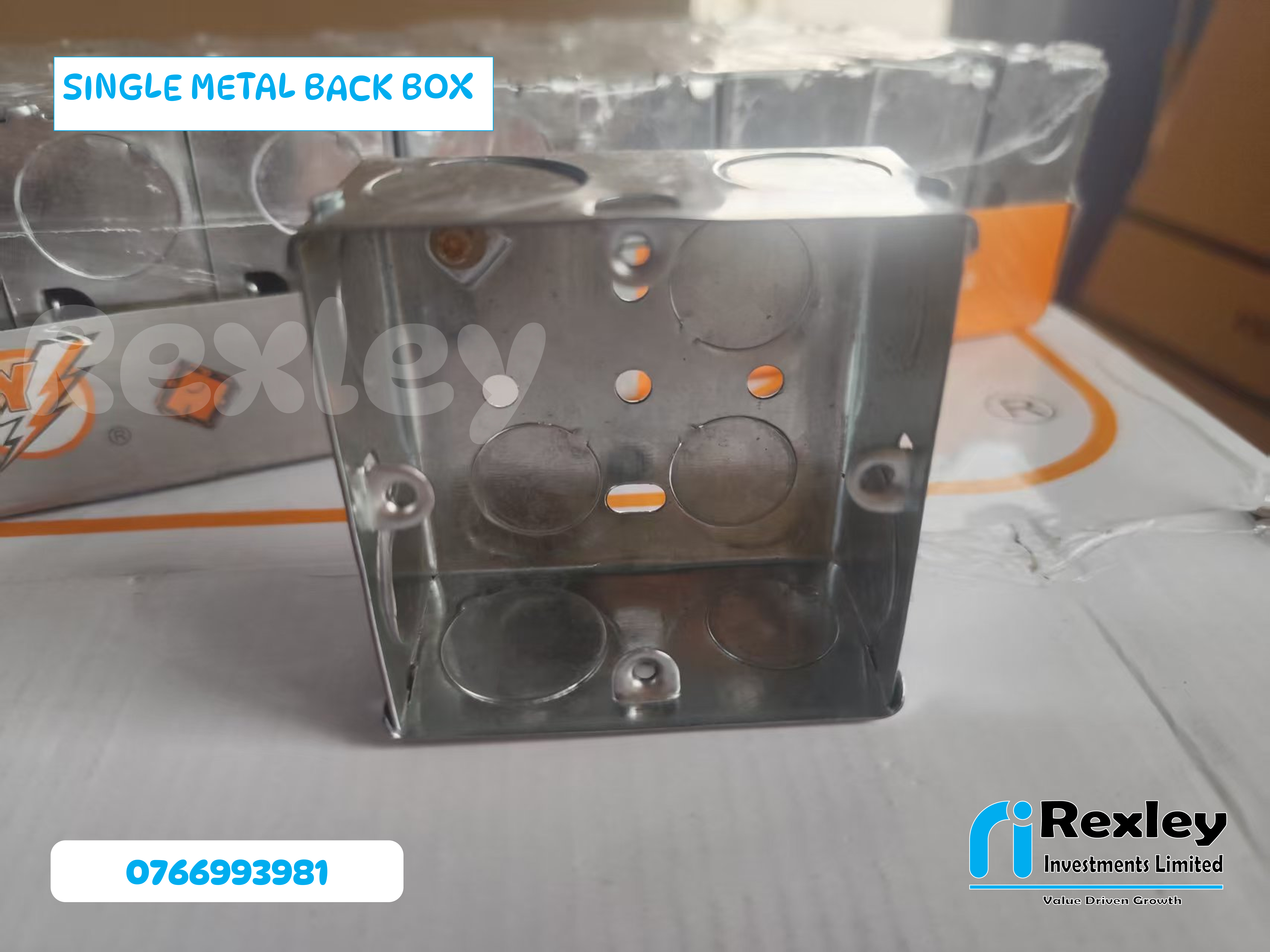 Single metal back box