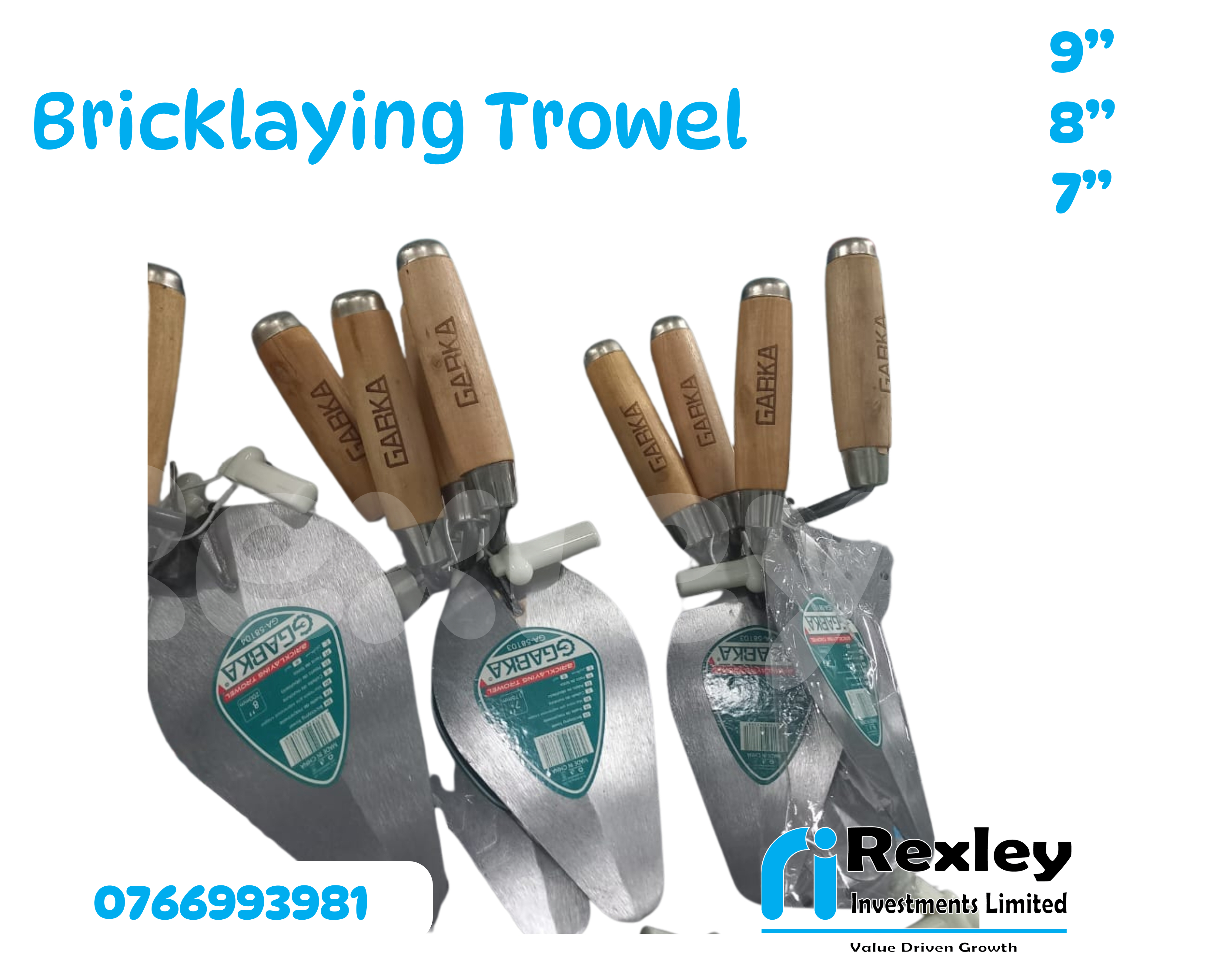 Bricklaying trowel