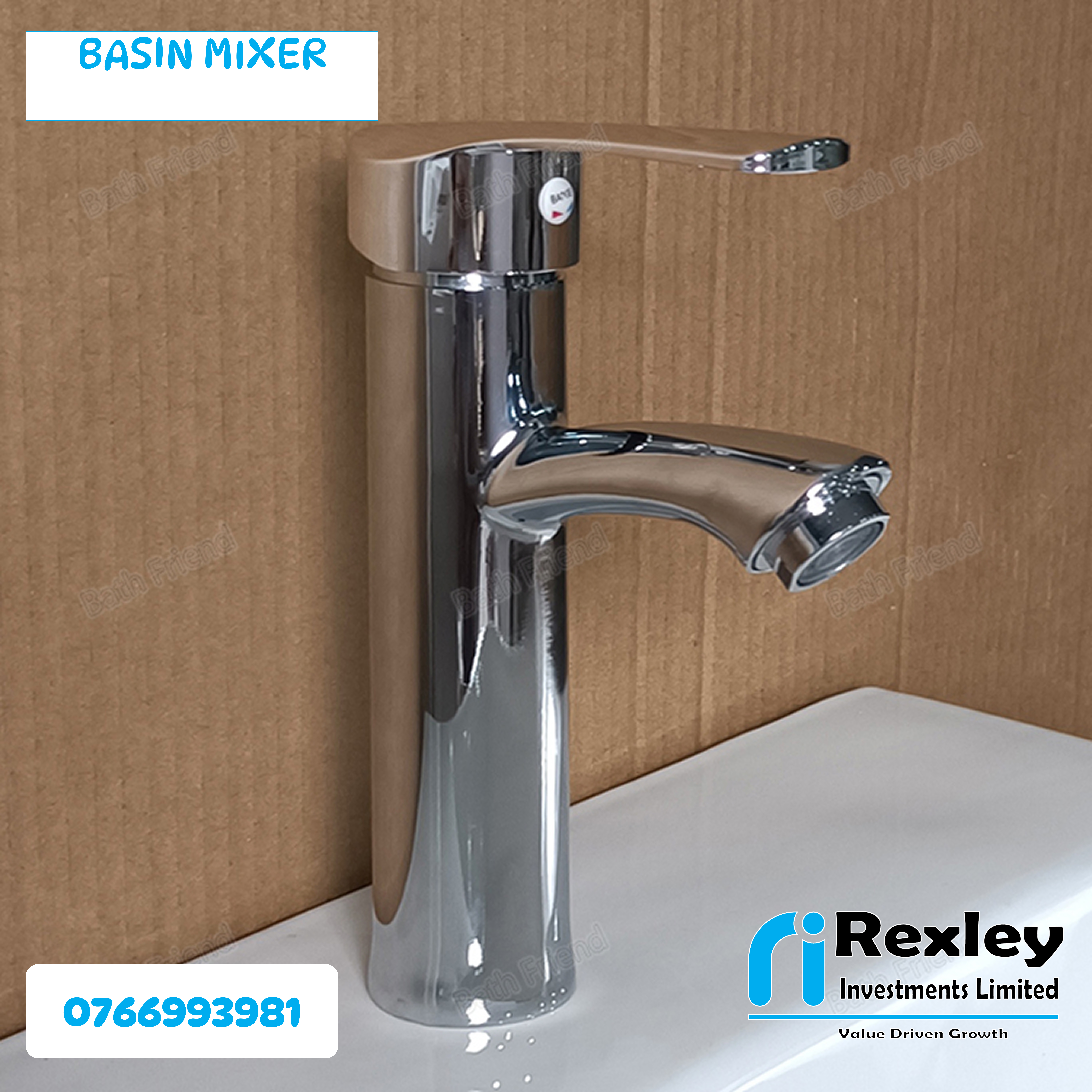Basin mixer with ABS handle