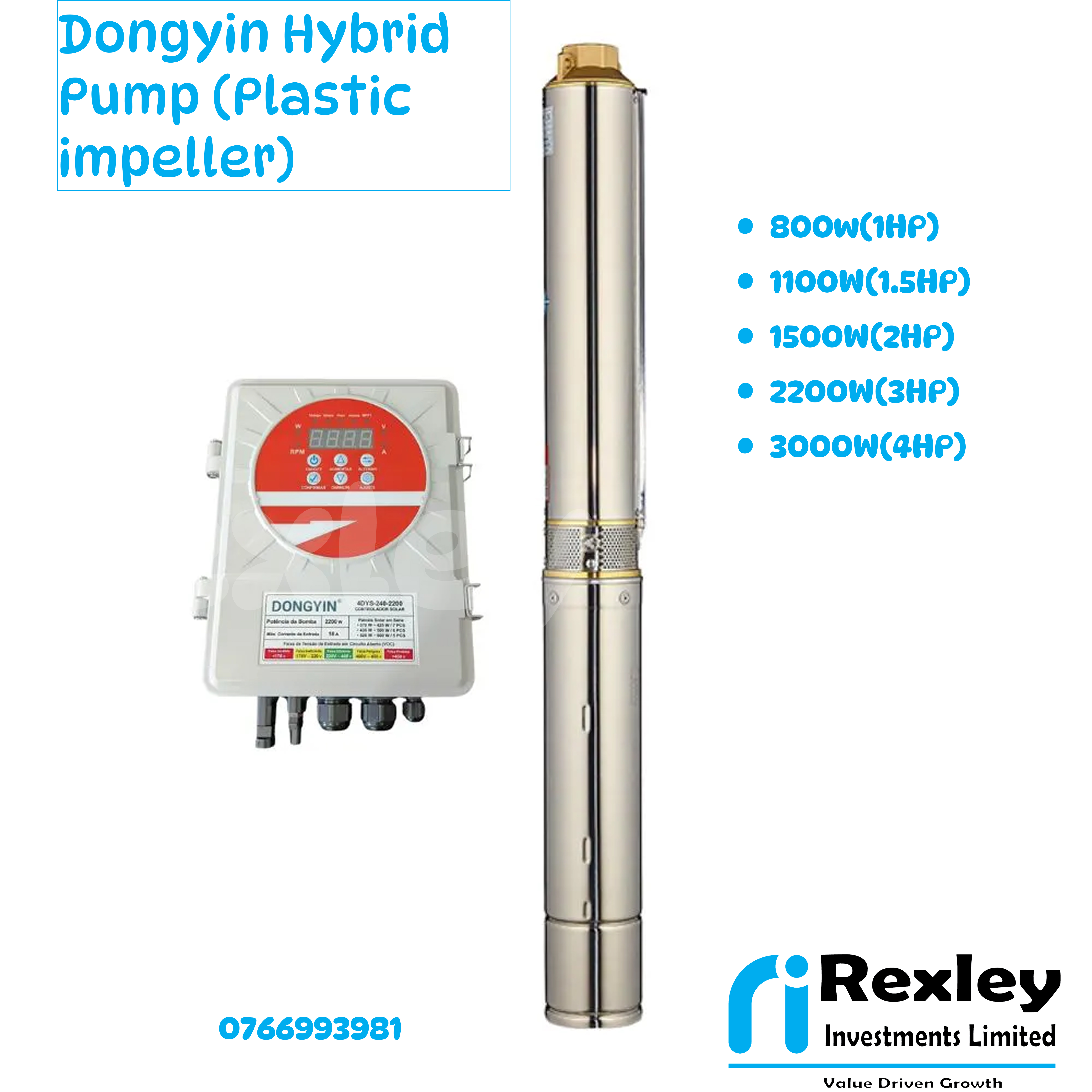 Dongyin hybrid pump (plastic impeller)