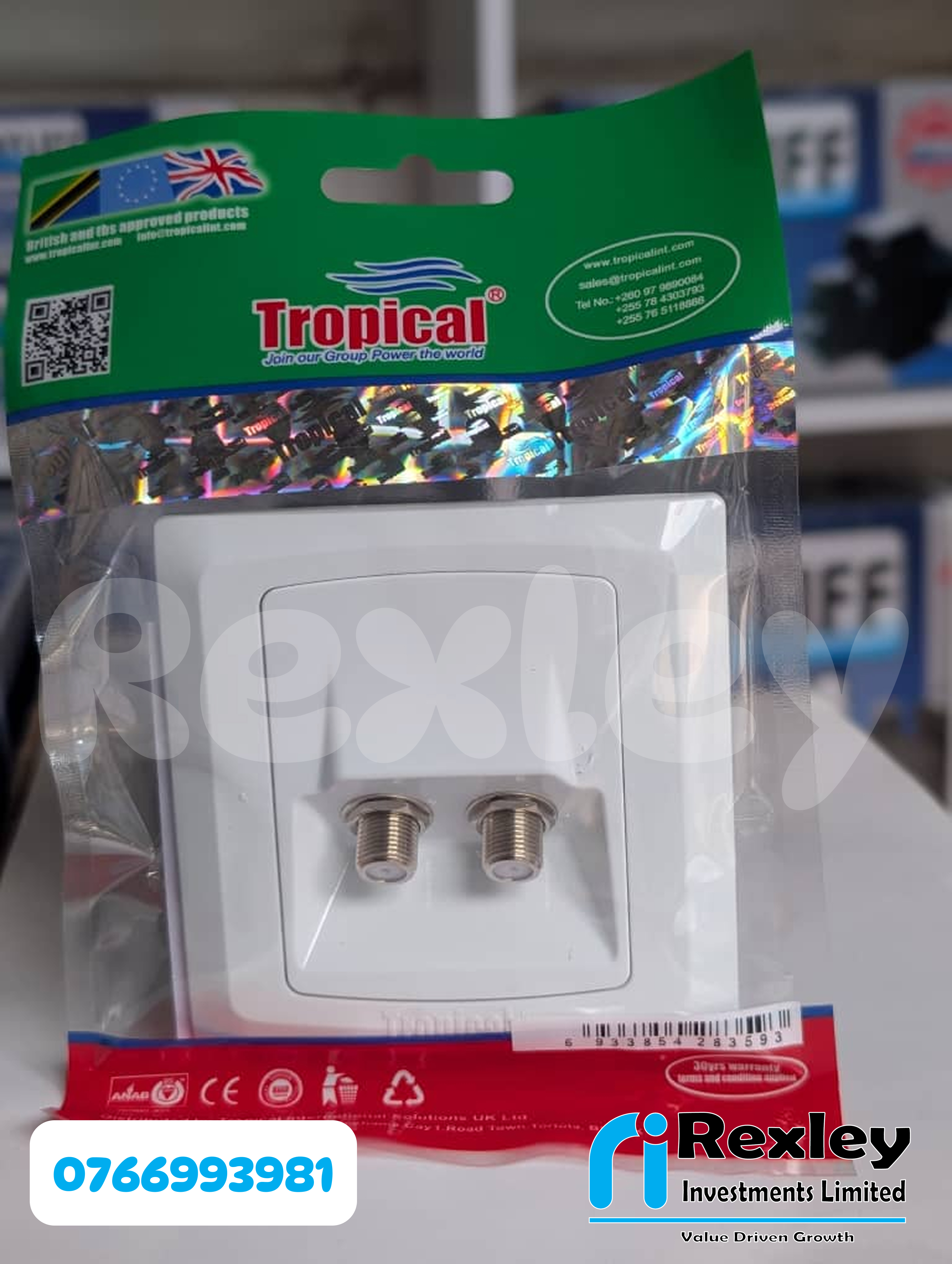 TV socket double