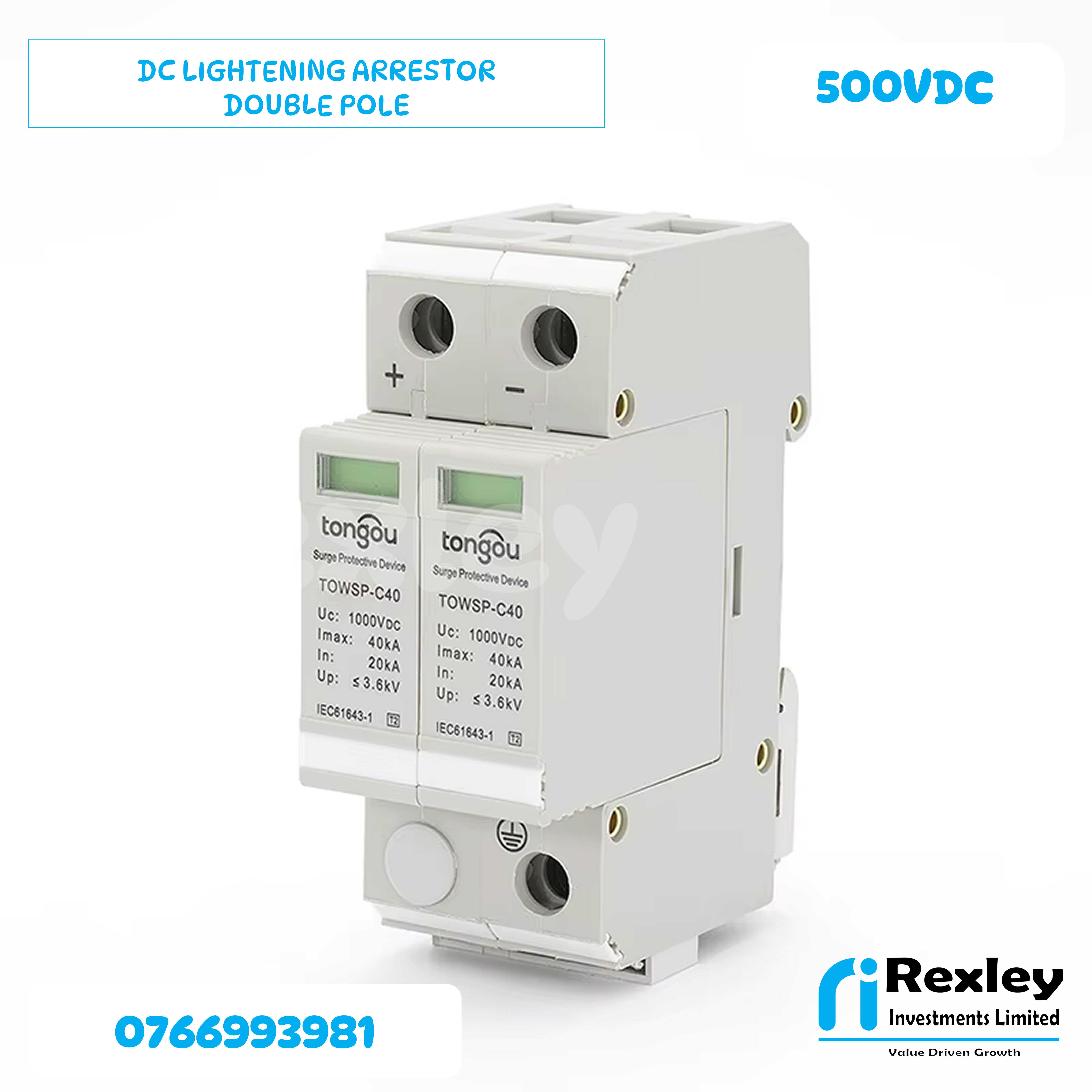 DC lightning arrester 500VDC