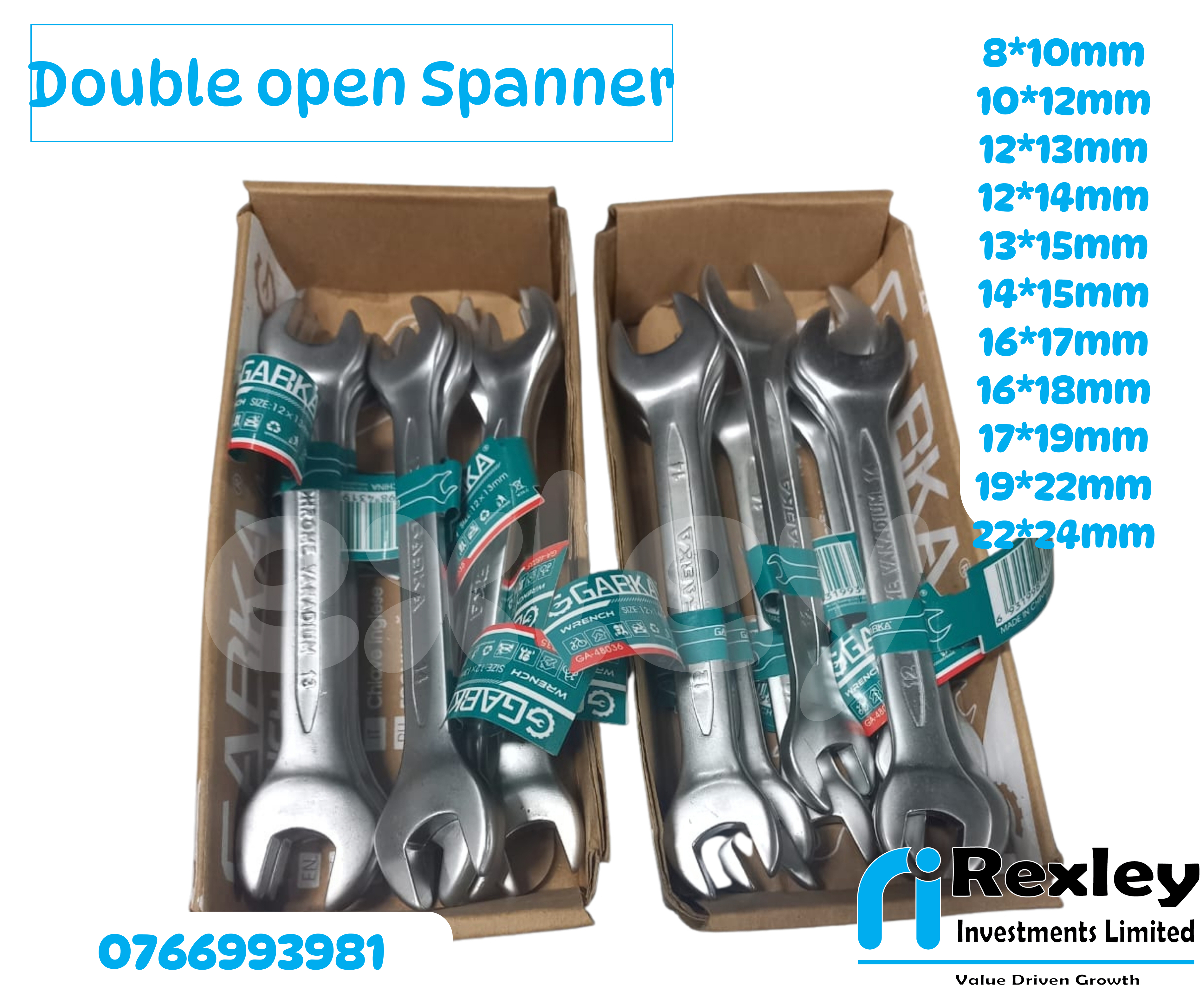 Double open spanner