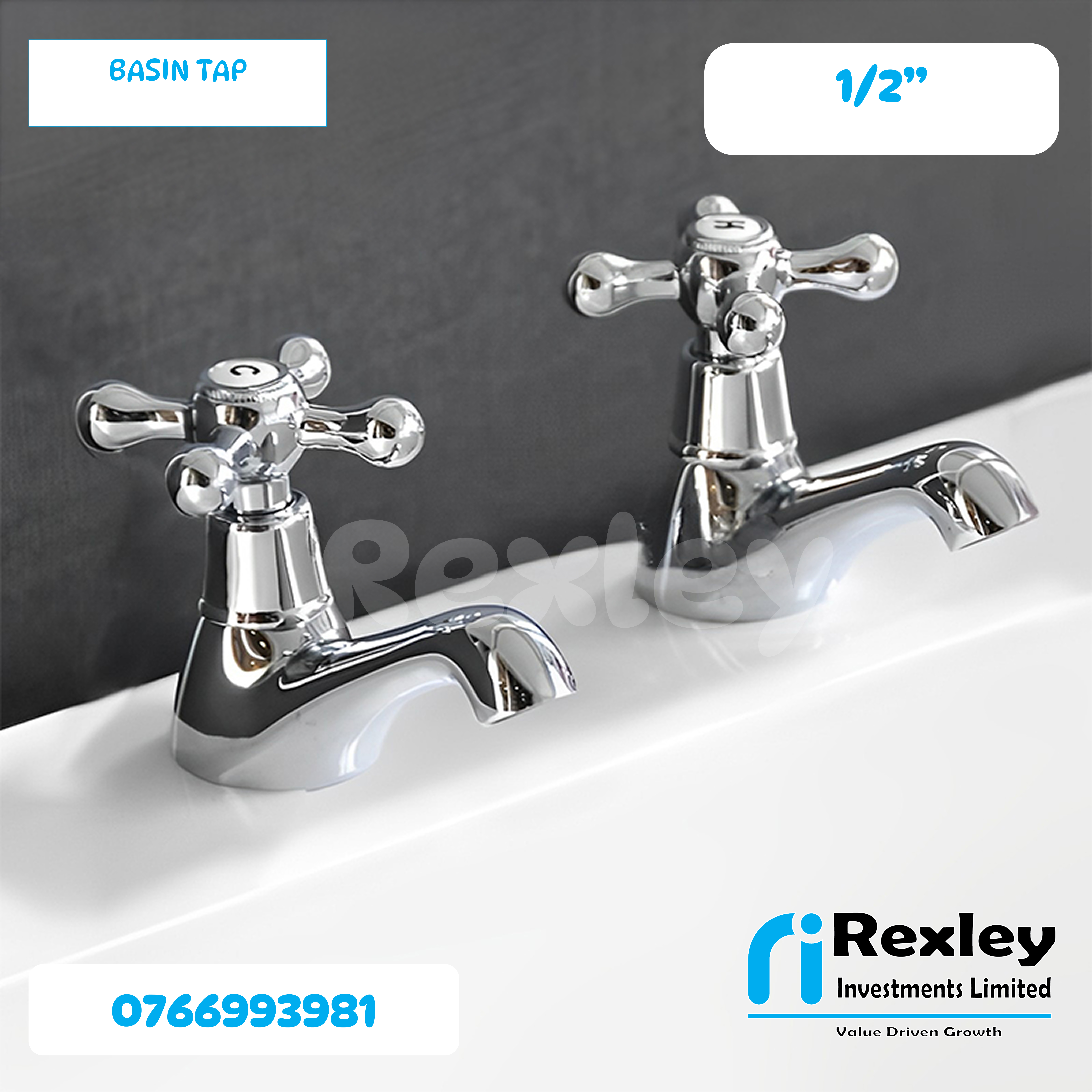 Basin tap 1/2 inch
