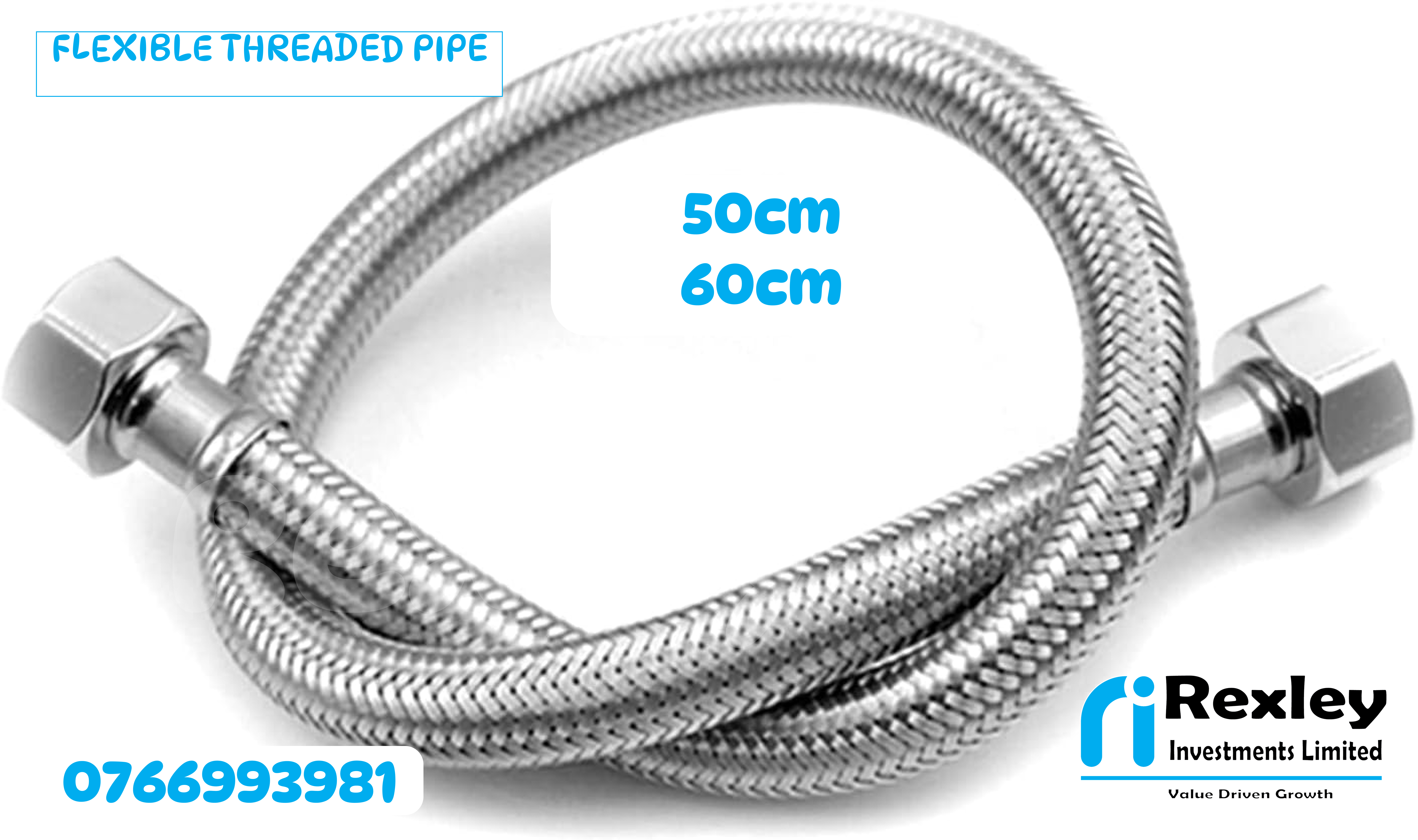 Flexible threaded pipe