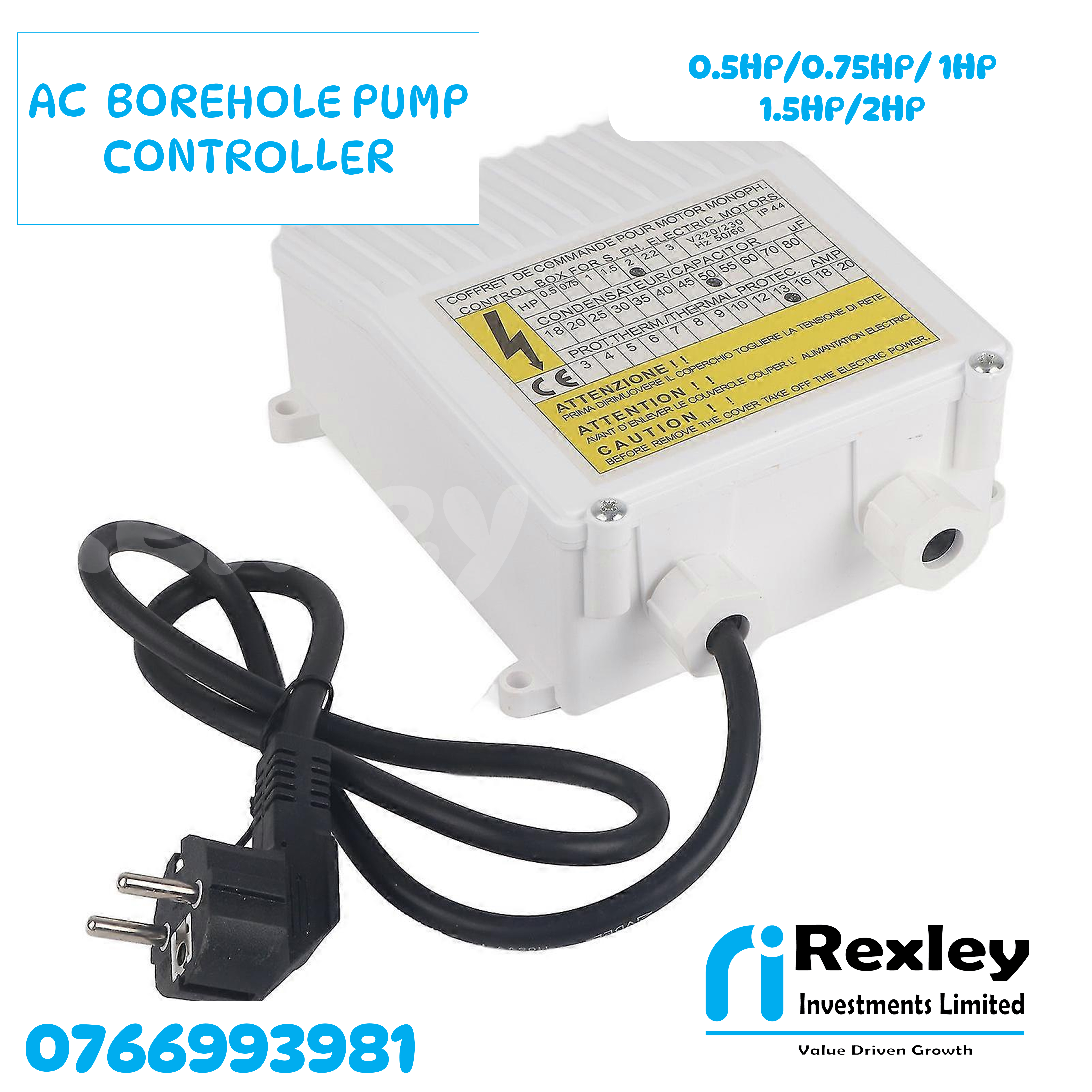 AC borehole pump controller