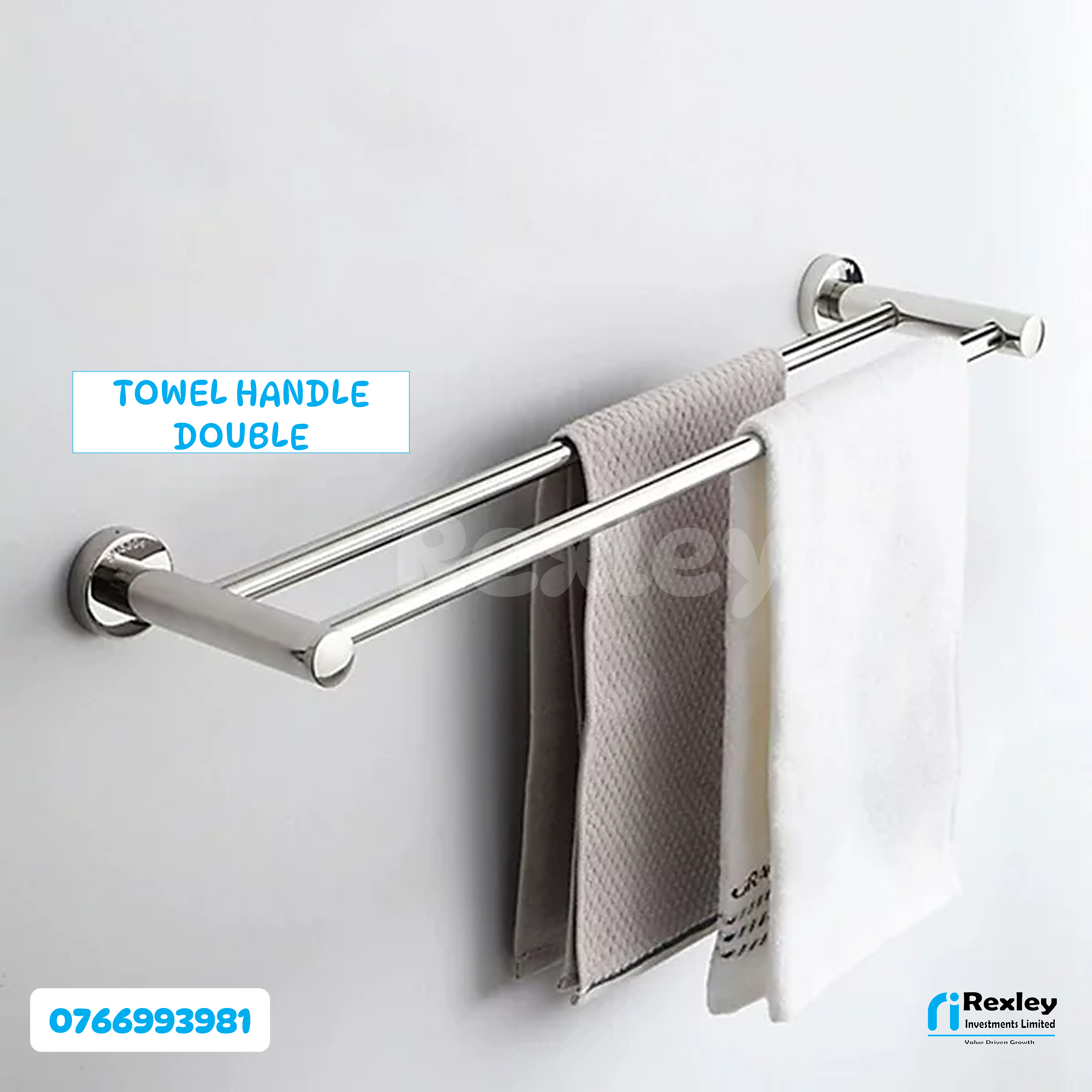 Towel handle double