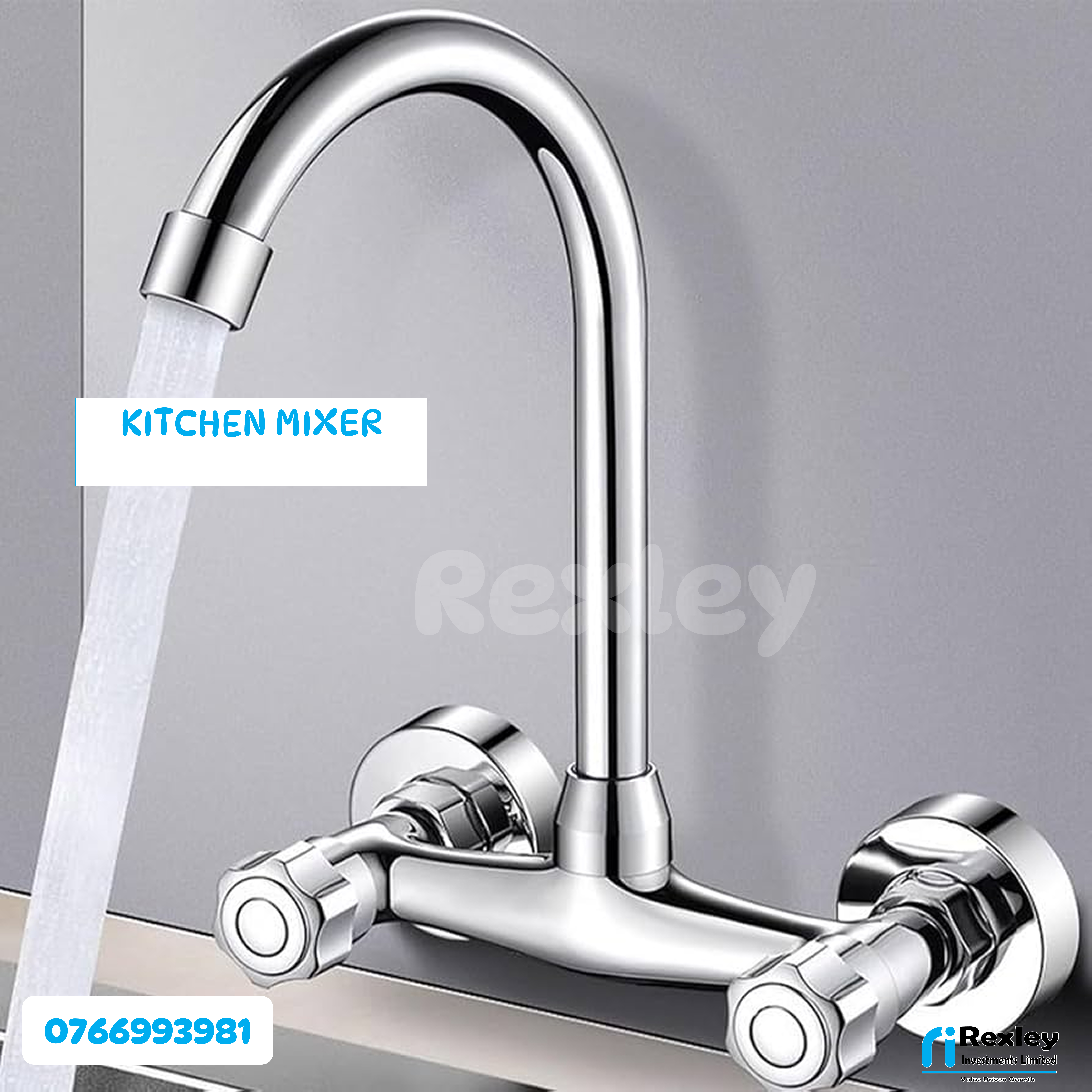 Kitchen wall faucet